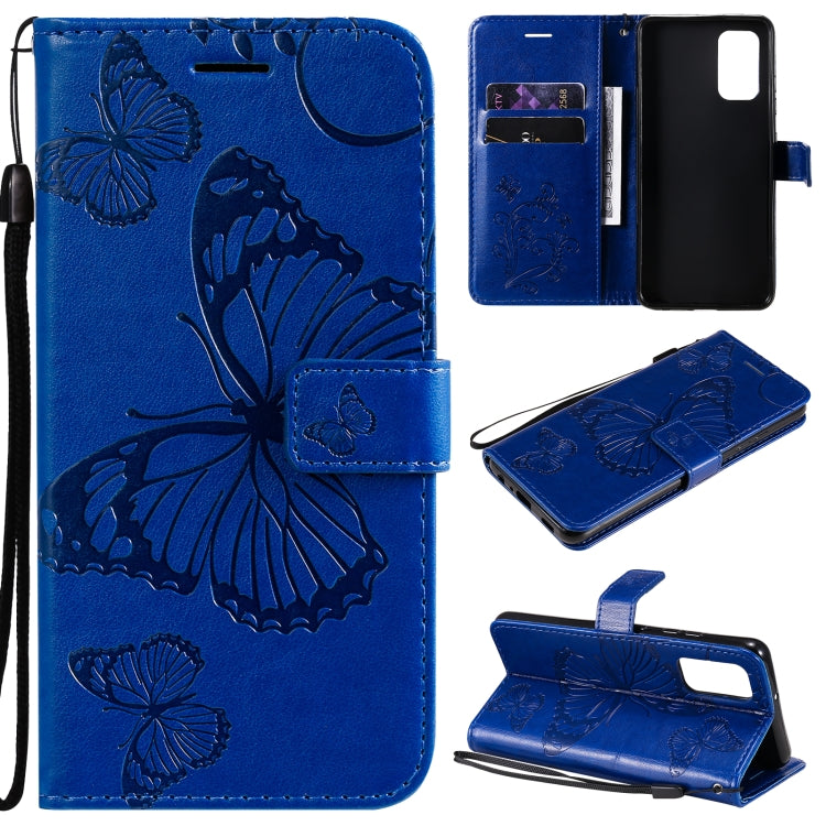 Pressed Printing Butterfly Pattern Horizontal Flip PU Leather Case with Holder & Card Slots & Wallet & Lanyard, For Xiaomi Redmi Note 10 4G, For Xiaomi Redmi Note 10 Pro 4G, For Samsung Galaxy A32 4G, For Samsung Galaxy S21 FE