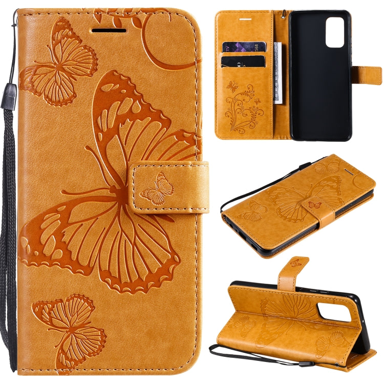 Pressed Printing Butterfly Pattern Horizontal Flip PU Leather Case with Holder & Card Slots & Wallet & Lanyard, For Xiaomi Redmi Note 10 4G, For Xiaomi Redmi Note 10 Pro 4G, For Samsung Galaxy A32 4G, For Samsung Galaxy S21 FE