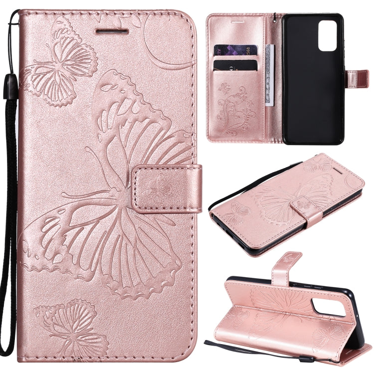 Pressed Printing Butterfly Pattern Horizontal Flip PU Leather Case with Holder & Card Slots & Wallet & Lanyard, For Xiaomi Redmi Note 10 4G, For Xiaomi Redmi Note 10 Pro 4G, For Samsung Galaxy A32 4G, For Samsung Galaxy S21 FE