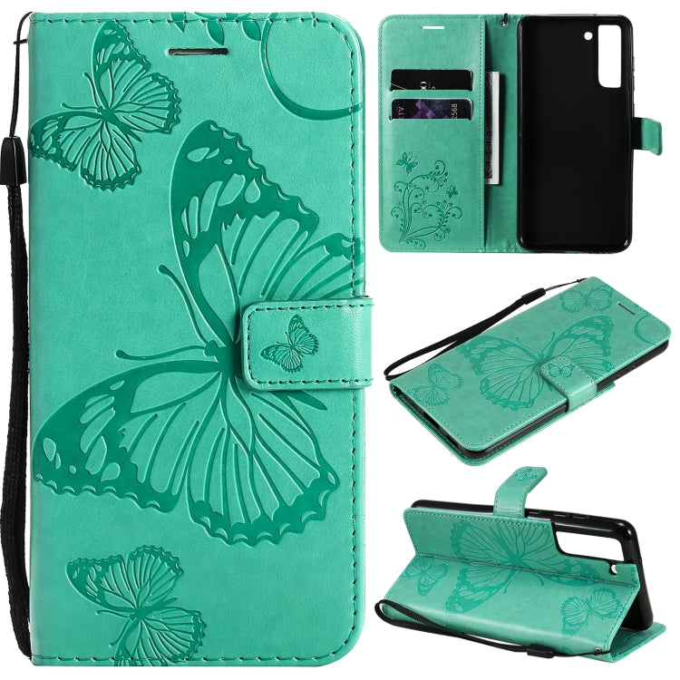 Pressed Printing Butterfly Pattern Horizontal Flip PU Leather Case with Holder & Card Slots & Wallet & Lanyard, For Xiaomi Redmi Note 10 Pro 4G, For Samsung Galaxy A32 4G, For Samsung Galaxy S21 FE