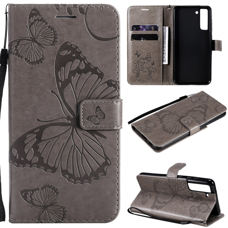 Pressed Printing Butterfly Pattern Horizontal Flip PU Leather Case with Holder & Card Slots & Wallet & Lanyard, For Xiaomi Redmi Note 10 Pro 4G, For Samsung Galaxy A32 4G, For Samsung Galaxy S21 FE