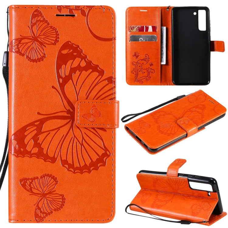 Pressed Printing Butterfly Pattern Horizontal Flip PU Leather Case with Holder & Card Slots & Wallet & Lanyard, For Xiaomi Redmi Note 10 Pro 4G, For Samsung Galaxy A32 4G, For Samsung Galaxy S21 FE