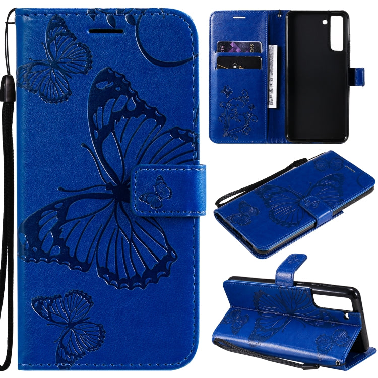 Pressed Printing Butterfly Pattern Horizontal Flip PU Leather Case with Holder & Card Slots & Wallet & Lanyard, For Xiaomi Redmi Note 10 Pro 4G, For Samsung Galaxy A32 4G, For Samsung Galaxy S21 FE