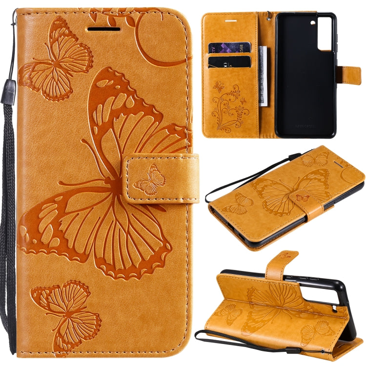 Pressed Printing Butterfly Pattern Horizontal Flip PU Leather Case with Holder & Card Slots & Wallet & Lanyard, For Xiaomi Redmi Note 10 Pro 4G, For Samsung Galaxy A32 4G, For Samsung Galaxy S21 FE
