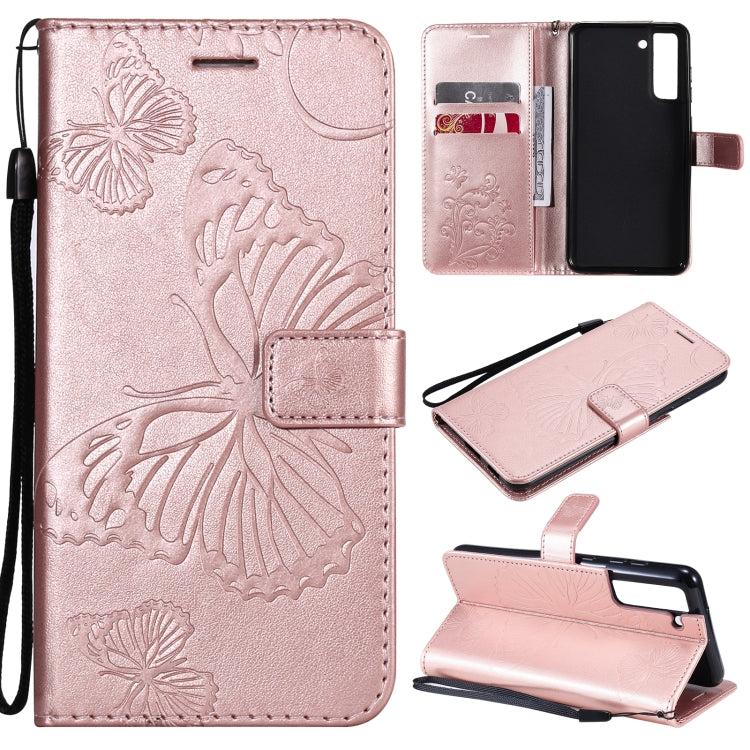 Pressed Printing Butterfly Pattern Horizontal Flip PU Leather Case with Holder & Card Slots & Wallet & Lanyard, For Xiaomi Redmi Note 10 4G, For Xiaomi Redmi Note 10 Pro 4G, For Samsung Galaxy A32 4G, For Samsung Galaxy S21 FE