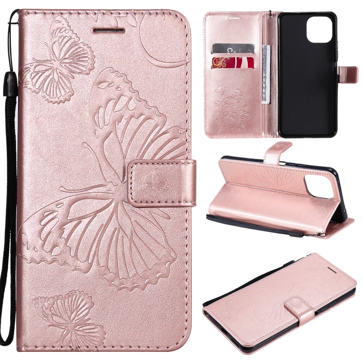 Pressed Printing Butterfly Pattern Horizontal Flip PU Leather Case with Holder & Card Slots & Wallet & Lanyard, For Xiaomi Mi 11 Lite, For Xiaomi Mi 11 Pro