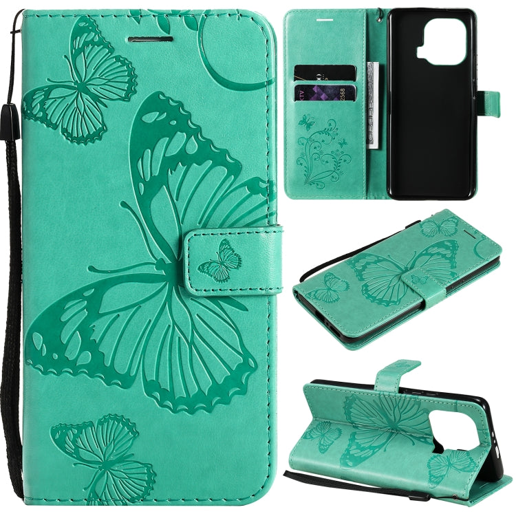 Pressed Printing Butterfly Pattern Horizontal Flip PU Leather Case with Holder & Card Slots & Wallet & Lanyard, For Xiaomi Mi 11 Lite, For Xiaomi Mi 11 Pro