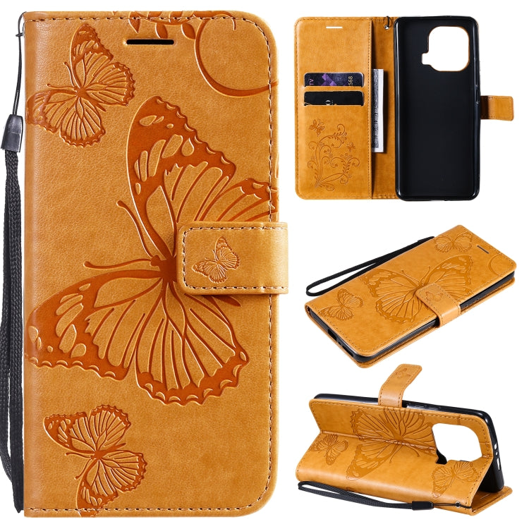 Pressed Printing Butterfly Pattern Horizontal Flip PU Leather Case with Holder & Card Slots & Wallet & Lanyard, For Xiaomi Mi 11 Lite, For Xiaomi Mi 11 Pro