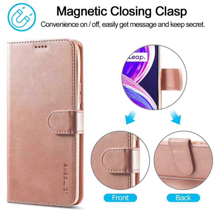 LC.IMEEKE Calf Texture Horizontal Flip Leather Case, with Holder & Card Slots & Wallet, For OPPO Realme 8 / 8 Pro, For OPPO F19 Pro/A94 4G/Reno 5F