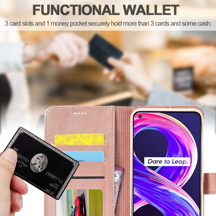 LC.IMEEKE Calf Texture Horizontal Flip Leather Case, with Holder & Card Slots & Wallet, For OPPO Realme 8 / 8 Pro, For OPPO F19 Pro/A94 4G/Reno 5F