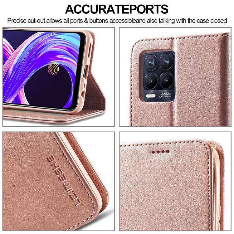 LC.IMEEKE Calf Texture Horizontal Flip Leather Case, with Holder & Card Slots & Wallet, For OPPO Realme 8 / 8 Pro, For OPPO F19 Pro/A94 4G/Reno 5F