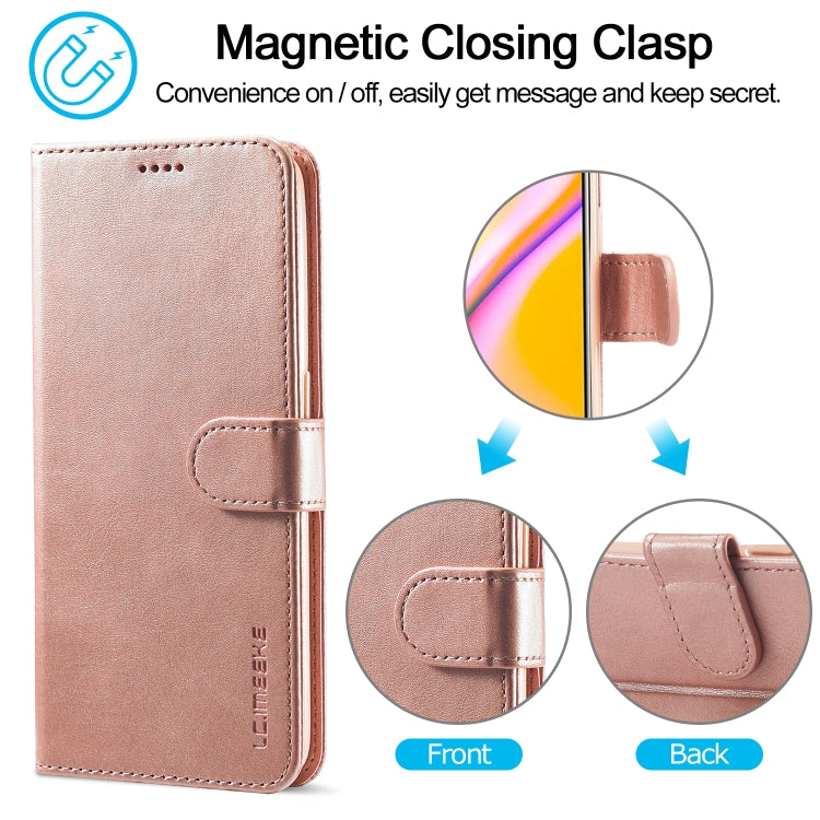LC.IMEEKE Calf Texture Horizontal Flip Leather Case, with Holder &amp; Card Slots &amp; Wallet, For OPPO Realme 8 / 8 Pro, For OPPO F19 Pro/A94 4G/Reno 5F