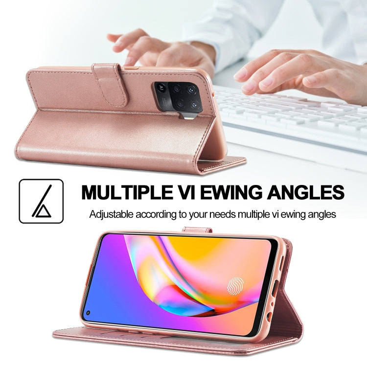 LC.IMEEKE Calf Texture Horizontal Flip Leather Case, with Holder &amp; Card Slots &amp; Wallet, For OPPO Realme 8 / 8 Pro, For OPPO F19 Pro/A94 4G/Reno 5F