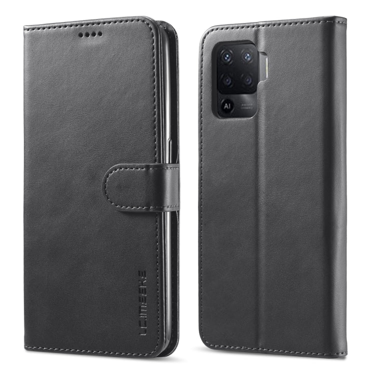 LC.IMEEKE Calf Texture Horizontal Flip Leather Case, with Holder &amp; Card Slots &amp; Wallet, For OPPO Realme 8 / 8 Pro, For OPPO F19 Pro/A94 4G/Reno 5F
