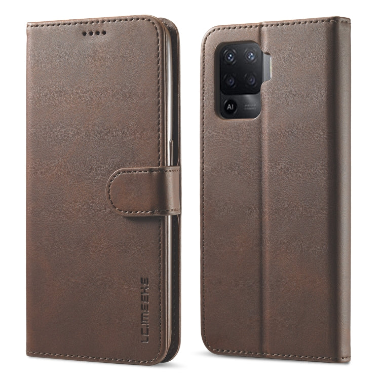 LC.IMEEKE Calf Texture Horizontal Flip Leather Case, with Holder &amp; Card Slots &amp; Wallet, For OPPO Realme 8 / 8 Pro, For OPPO F19 Pro/A94 4G/Reno 5F