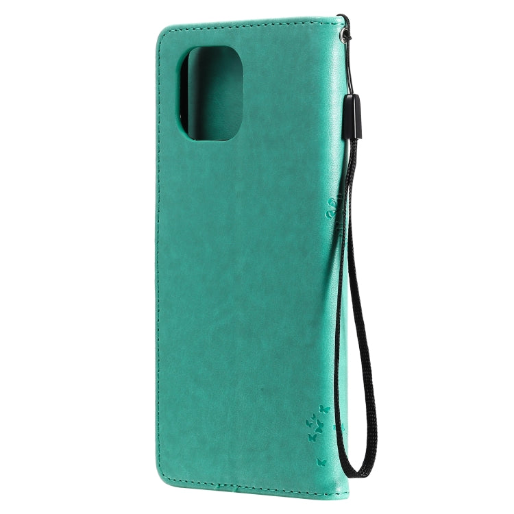 Tree & Cat Pattern Pressed Printing Horizontal Flip PU Leather Case with Holder & Card Slots & Wallet & Lanyard, For Xiaomi Mi 11 Lite 5G, For Xiaomi Mi 11 Pro