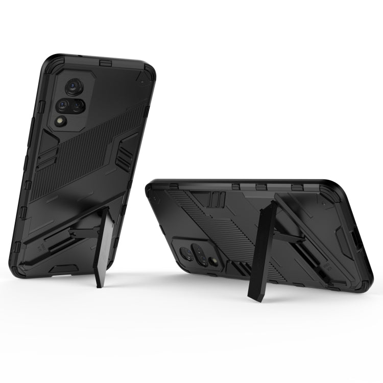 Punk Armor 2 in 1 PC + TPU Shockproof Case with Invisible Holder, For vivo V21, For Xiaomi Redmi K40 Gaming, For Honor Play 5T