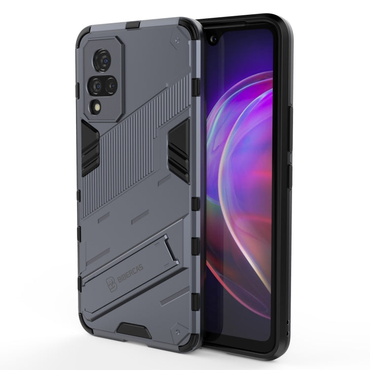 Punk Armor 2 in 1 PC + TPU Shockproof Case with Invisible Holder, For vivo V21, For Xiaomi Redmi K40 Gaming, For Honor Play 5T