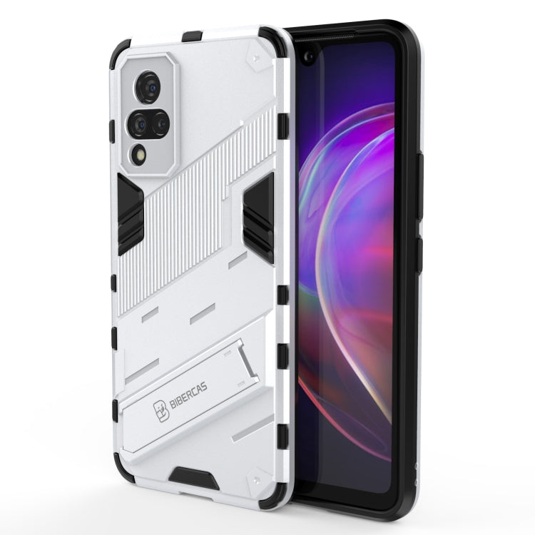 Punk Armor 2 in 1 PC + TPU Shockproof Case with Invisible Holder, For vivo V21, For Xiaomi Redmi K40 Gaming, For Honor Play 5T