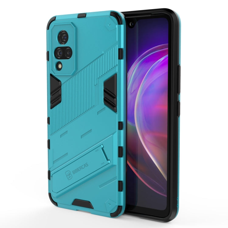 Punk Armor 2 in 1 PC + TPU Shockproof Case with Invisible Holder, For vivo V21, For Xiaomi Redmi K40 Gaming, For Honor Play 5T