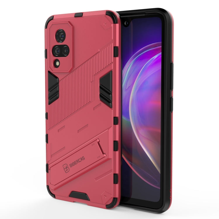 Punk Armor 2 in 1 PC + TPU Shockproof Case with Invisible Holder, For vivo V21, For Xiaomi Redmi K40 Gaming, For Honor Play 5T