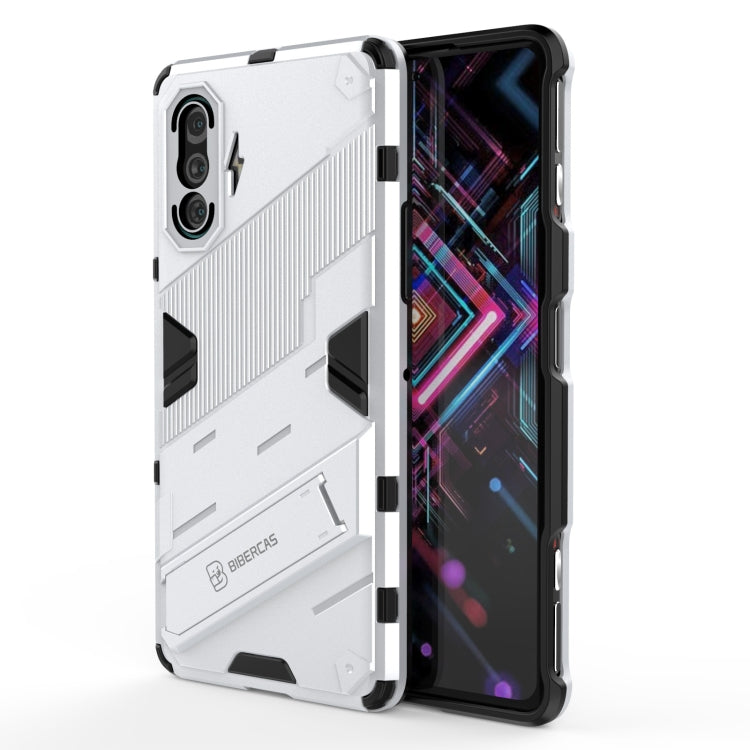 Punk Armor 2 in 1 PC + TPU Shockproof Case with Invisible Holder, For vivo V21, For Xiaomi Redmi K40 Gaming, For Honor Play 5T