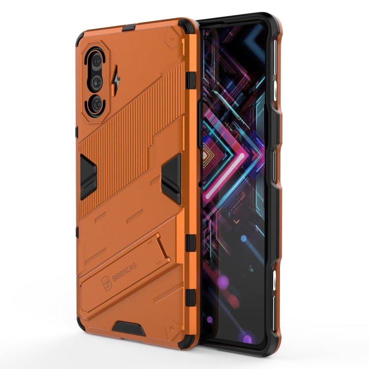 Punk Armor 2 in 1 PC + TPU Shockproof Case with Invisible Holder, For vivo V21, For Xiaomi Redmi K40 Gaming, For Honor Play 5T