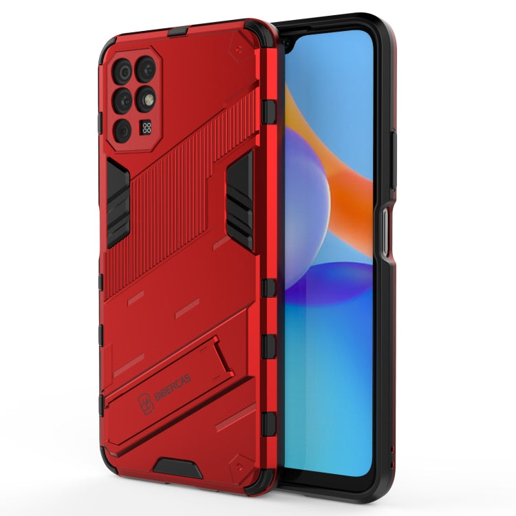 Punk Armor 2 in 1 PC + TPU Shockproof Case with Invisible Holder, For vivo V21, For Xiaomi Redmi K40 Gaming, For Honor Play 5T