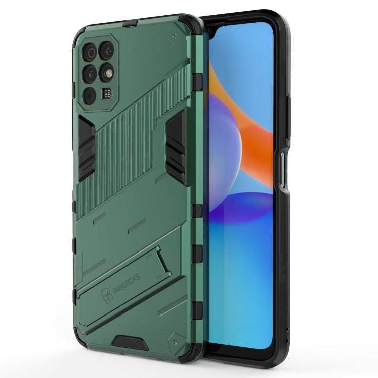 Punk Armor 2 in 1 PC + TPU Shockproof Case with Invisible Holder, For vivo V21, For Xiaomi Redmi K40 Gaming, For Honor Play 5T