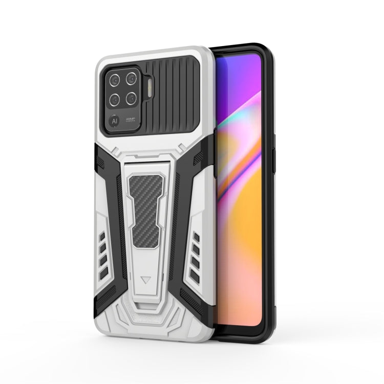 War Chariot Series Armor All-inclusive Shockproof PC + TPU Protective Case with Invisible Holder, For OPPO F19 Pro, For OPPO F19 Pro+ 5G, For OPPO Realme 8