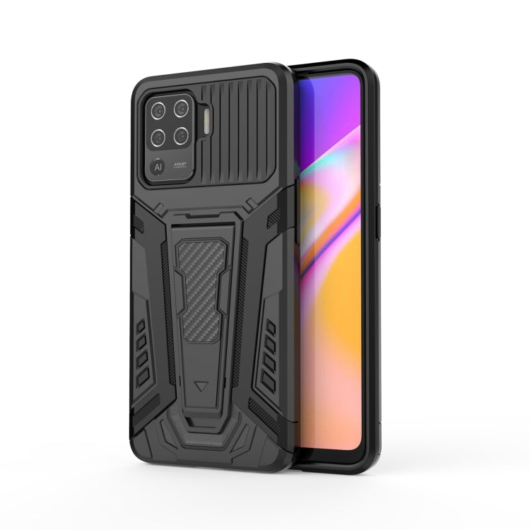 War Chariot Series Armor All-inclusive Shockproof PC + TPU Protective Case with Invisible Holder, For OPPO F19 Pro, For OPPO F19 Pro+ 5G