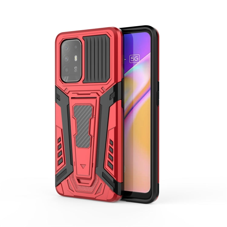 War Chariot Series Armor All-inclusive Shockproof PC + TPU Protective Case with Invisible Holder, For OPPO F19 Pro, For OPPO F19 Pro+ 5G