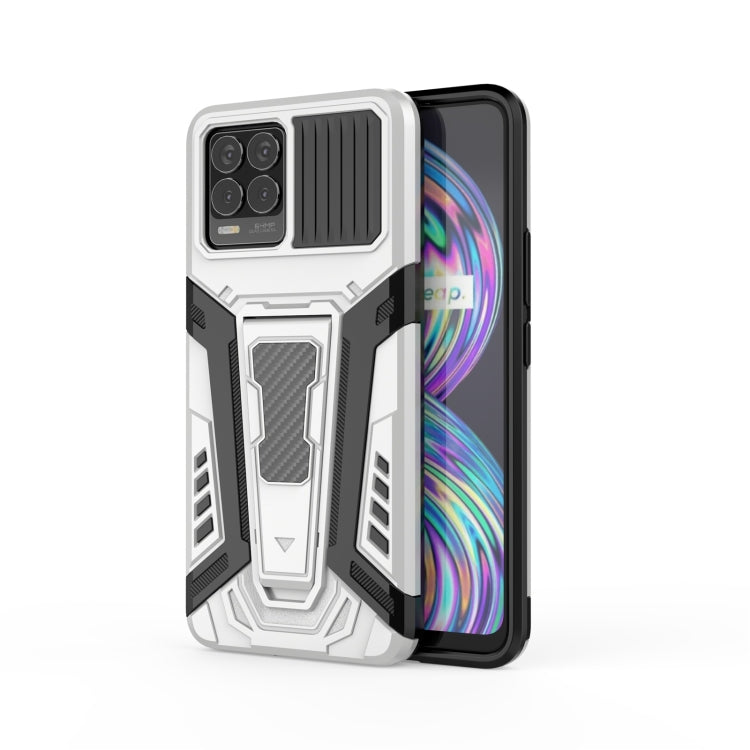 War Chariot Series Armor All-inclusive Shockproof PC + TPU Protective Case with Invisible Holder, For OPPO F19 Pro, For OPPO F19 Pro+ 5G, For OPPO Realme 8