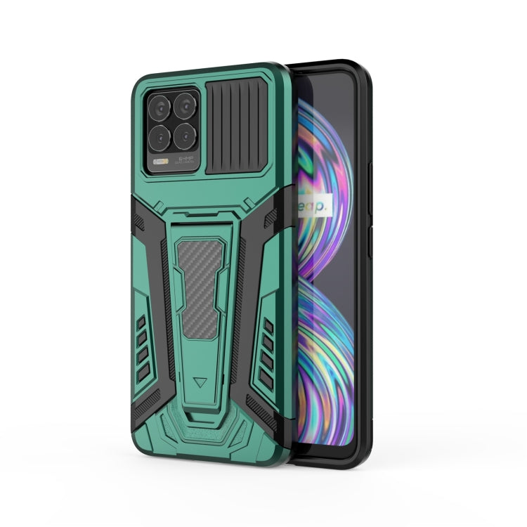 War Chariot Series Armor All-inclusive Shockproof PC + TPU Protective Case with Invisible Holder, For OPPO F19 Pro, For OPPO F19 Pro+ 5G, For OPPO Realme 8