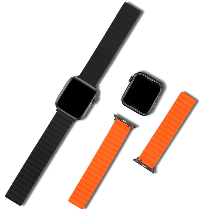 Silicone Magnetic Replacement Strap Watchband, For Apple Watch Series 7 41mm / &amp; 6 &amp; SE &amp; 5 &amp; 4 40mm, For Apple Watch Series 7 45mm / &amp; 6 &amp; SE &amp; 5 &amp; 4 44mm