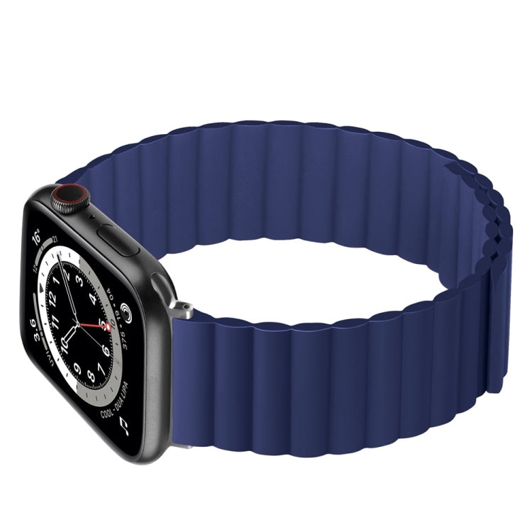 Silicone Magnetic Replacement Strap Watchband, For Apple Watch Series 7 41mm / &amp; 6 &amp; SE &amp; 5 &amp; 4 40mm, For Apple Watch Series 7 45mm / &amp; 6 &amp; SE &amp; 5 &amp; 4 44mm