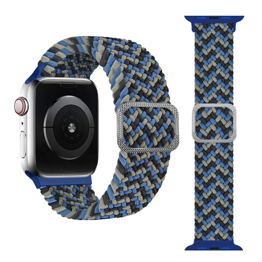 Buckle Braided Elastic Strap Watch Band For Apple Watch Series 9&8&7 41mm / SE 3&SE 2&6&SE&5&4 40mm / 3&2&1 38mm(Rainbow Color), For Apple Watch Series 7 41mm / 6 & SE & 5 & 4 40mm / 3 & 2 & 1 38mm�������������������������������������������������������...