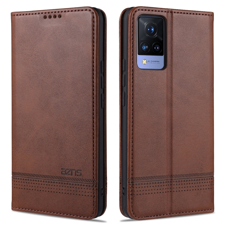 AZNS Magnetic Calf Texture Horizontal Flip Leather Case with Card Slots & Holder & Wallet, For vivo 21, For Xiaomi Redmi Note 10 5G, For Xiaomi Poco M3 Pro 5G