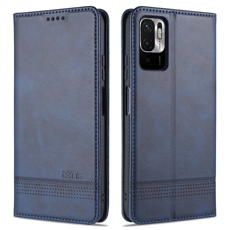 AZNS Magnetic Calf Texture Horizontal Flip Leather Case with Card Slots &amp; Holder &amp; Wallet, For vivo 21, For Xiaomi Redmi Note 10 5G, For Xiaomi Poco M3 Pro 5G