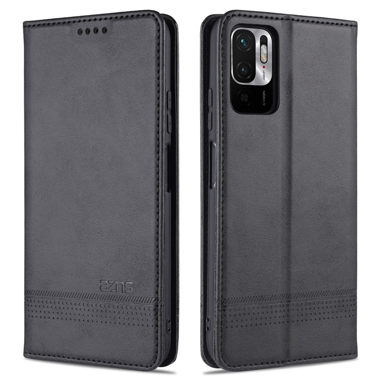 AZNS Magnetic Calf Texture Horizontal Flip Leather Case with Card Slots &amp; Holder &amp; Wallet, For vivo 21, For Xiaomi Redmi Note 10 5G, For Xiaomi Poco M3 Pro 5G
