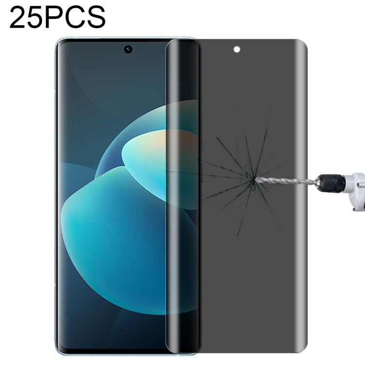 25 PCS 0.3mm 9H Surface Hardness 3D Curved Surface Privacy Glass Film, For Xiaomi Mi 11 (25 PCS), For vivo X50 Pro (25 PCS), For OPPO Reno5 Pro 5G (25 PCS), For OnePlus 8 Pro (25 PCS), For Meizu 18 Pro / 18s Pro (25 PCS), For OPPO Reno6 Pro 5G (25 PCS)...