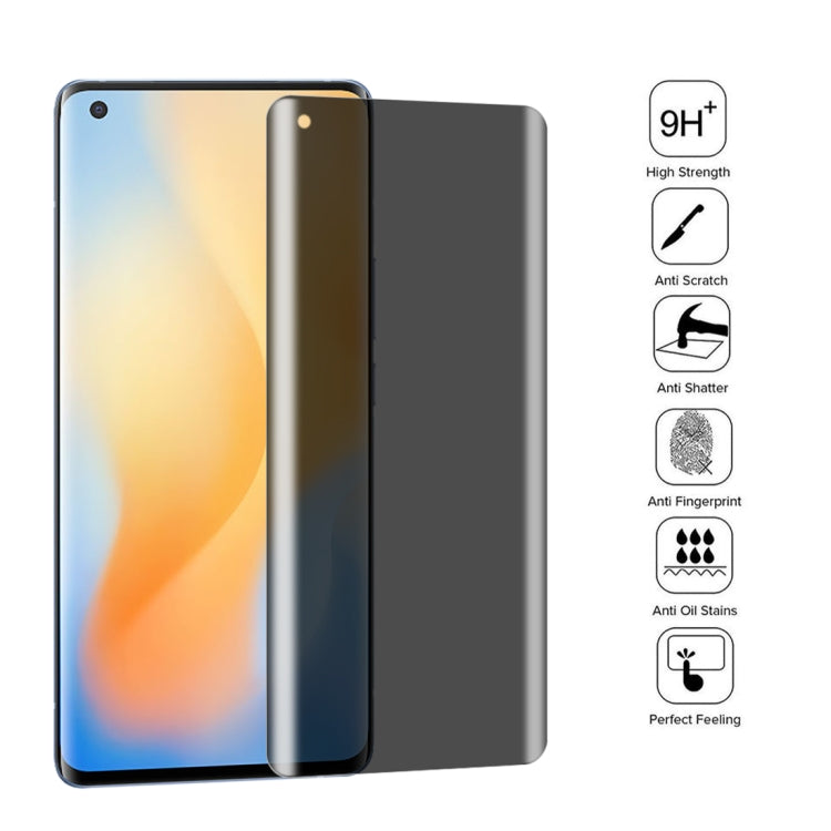 For OnePlus 9 Pro No Fingerprint Unlock 25pcs 0.3mm 9H Surface Hardness 3D Curved Surface Privacy Glass Film, For vivo X50 Pro (25 PCS), For OPPO Reno5 Pro 5G (25 PCS), For OnePlus 8 Pro (25 PCS), For Xiaomi Mi 11 (25 PCS)                              ...