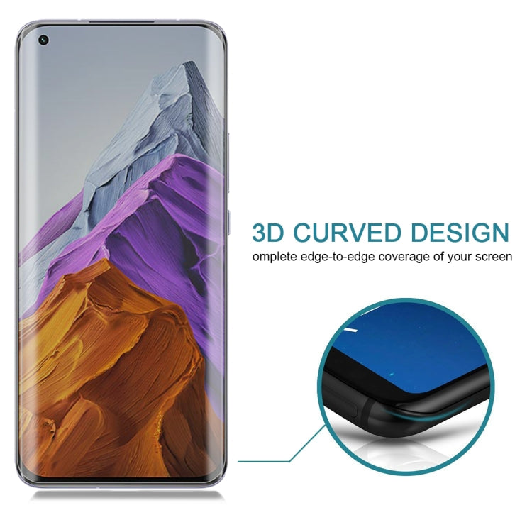 For OnePlus 9 Pro No Fingerprint Unlock 25pcs 0.3mm 9H Surface Hardness 3D Curved Surface Privacy Glass Film
