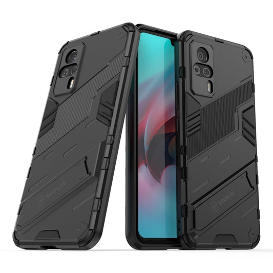 Punk Armor 2 in 1 PC + TPU Shockproof Case with Invisible Holder, For vivo S9e, For Samsung Galaxy F52 5G