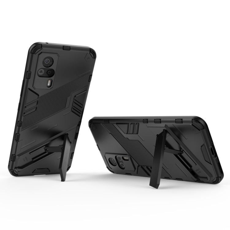 Punk Armor 2 in 1 PC + TPU Shockproof Case with Invisible Holder, For vivo S9e, For Samsung Galaxy F52 5G