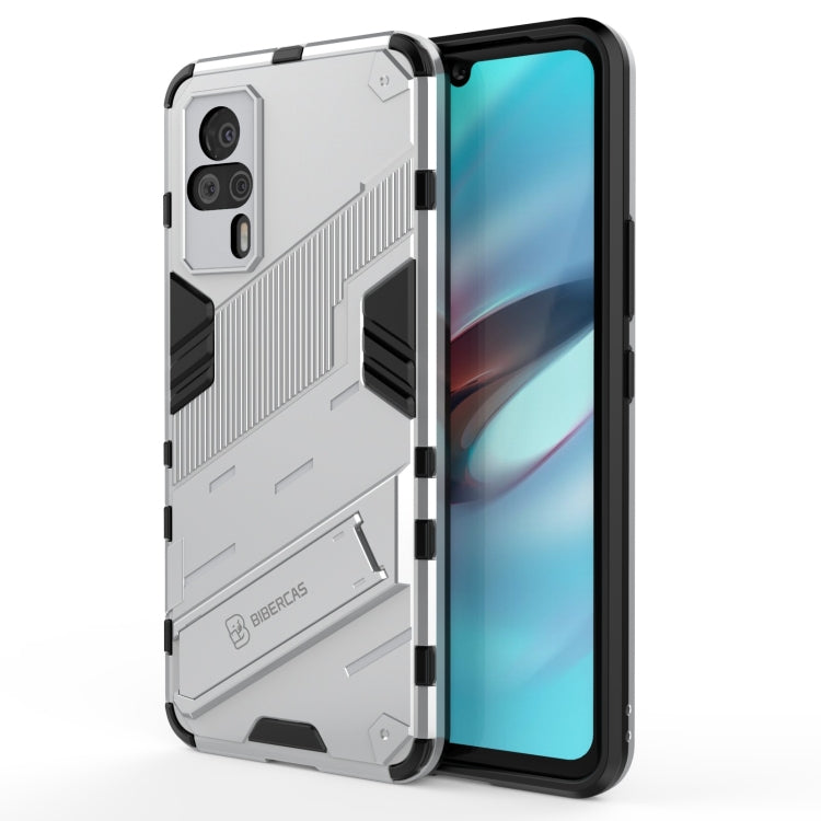 Punk Armor 2 in 1 PC + TPU Shockproof Case with Invisible Holder, For vivo S9e, For Samsung Galaxy F52 5G