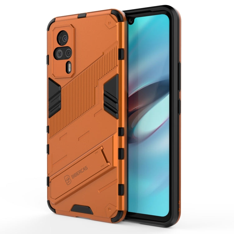 Punk Armor 2 in 1 PC + TPU Shockproof Case with Invisible Holder, For vivo S9e, For Samsung Galaxy F52 5G