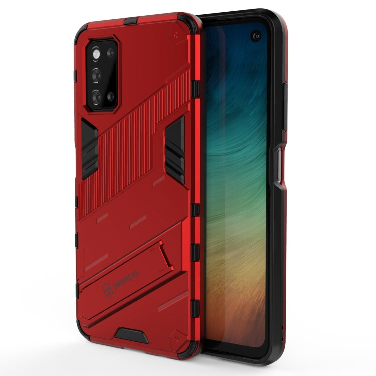 Punk Armor 2 in 1 PC + TPU Shockproof Case with Invisible Holder, For vivo S9e, For Samsung Galaxy F52 5G