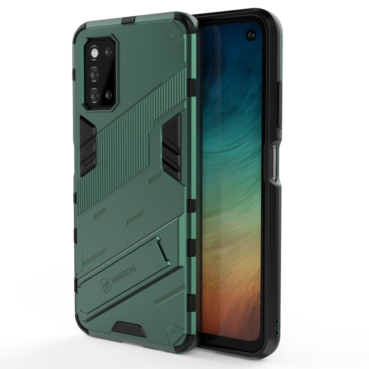 Punk Armor 2 in 1 PC + TPU Shockproof Case with Invisible Holder, For vivo S9e, For Samsung Galaxy F52 5G