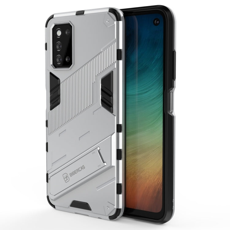 Punk Armor 2 in 1 PC + TPU Shockproof Case with Invisible Holder, For vivo S9e, For Samsung Galaxy F52 5G